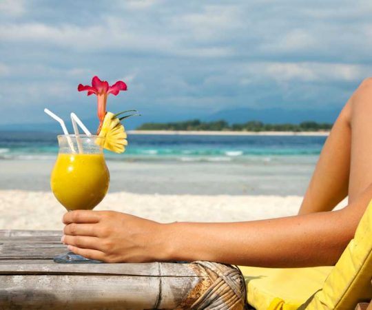 Chilling by the beach