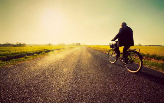 Cycle away in the Sunset